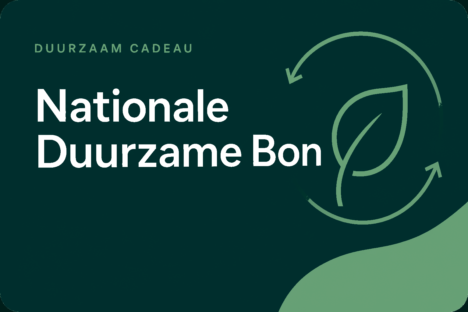 Nationale Duurzame Bon cadeaukaart